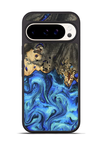 Pixel 9 Pro Wood Phone Case - Perry (Blue, 801095)