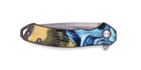 EDC Wood Pocket Knife - Tristin (Blue, 801097)