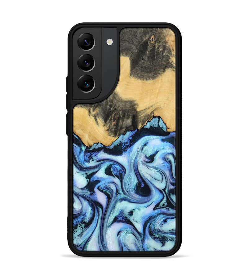 Galaxy S22 Plus Wood Phone Case - Tristin (Blue, 801097)