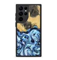Galaxy S22 Ultra Wood Phone Case - Tristin (Blue, 801097)