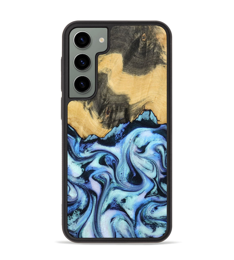 Galaxy S23 Plus Wood Phone Case - Tristin (Blue, 801097)
