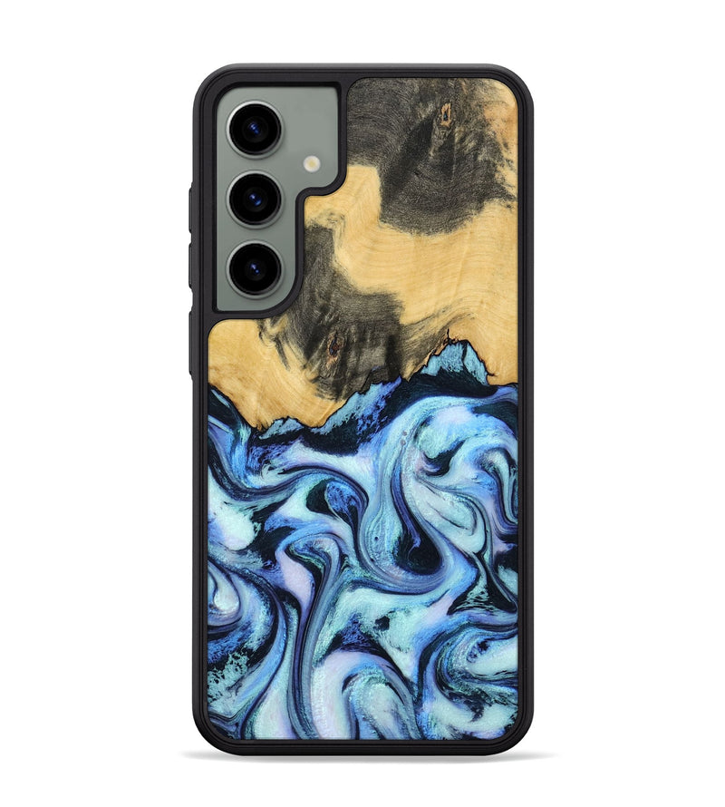 Galaxy S24 Plus Wood Phone Case - Tristin (Blue, 801097)