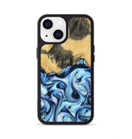 iPhone 13 Wood Phone Case - Tristin (Blue, 801097)