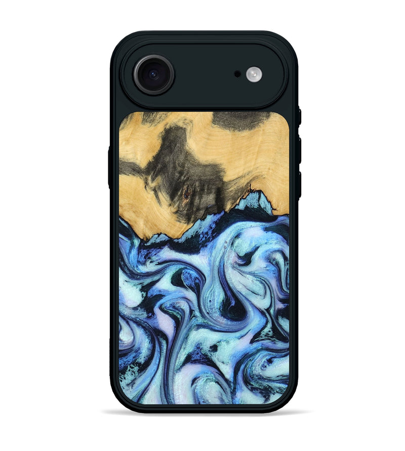 iPhone 17 Air Wood Phone Case - Tristin (Blue, 801097)