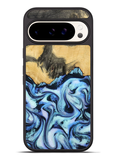 Pixel 9 Pro XL Wood Phone Case - Tristin (Blue, 801097)
