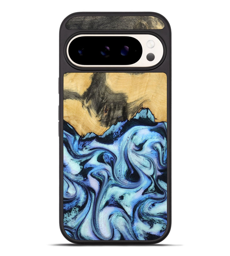 Pixel 9 Pro XL Wood Phone Case - Tristin (Blue, 801097)