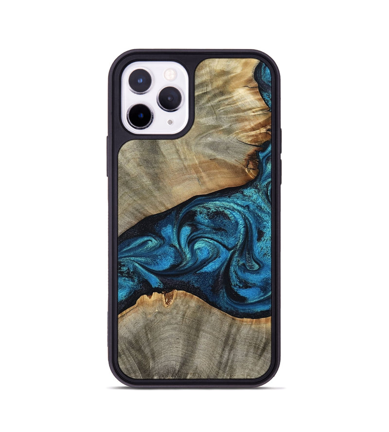 iPhone 11 Pro Wood Phone Case - Layne (Blue, 801098)