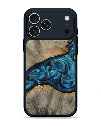 iPhone 17 Pro Max Wood Phone Case - Layne (Blue, 801098)