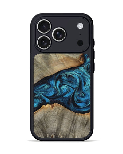 iPhone 17 Pro Wood Phone Case - Layne (Blue, 801098)