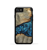 iPhone SE Wood Phone Case - Layne (Blue, 801098)