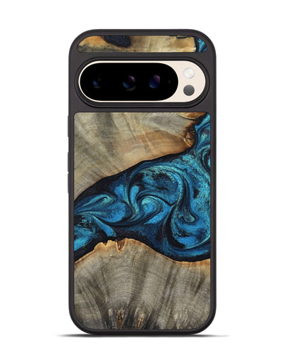 Pixel 10 Wood Phone Case - Layne (Blue, 801098)