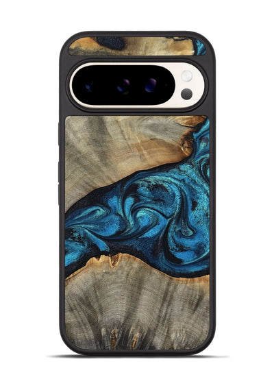 Pixel 9 Pro Wood Phone Case - Layne (Blue, 801098)
