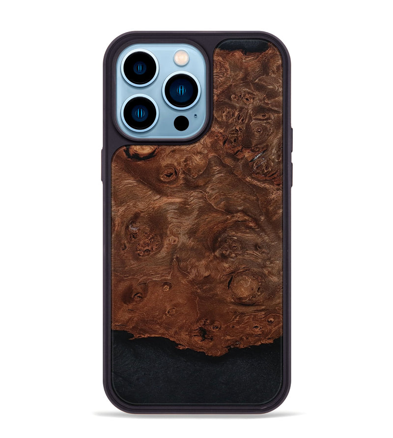 iPhone 14 Pro Max Wood Phone Case - Amy (Wood Burl, 801099)