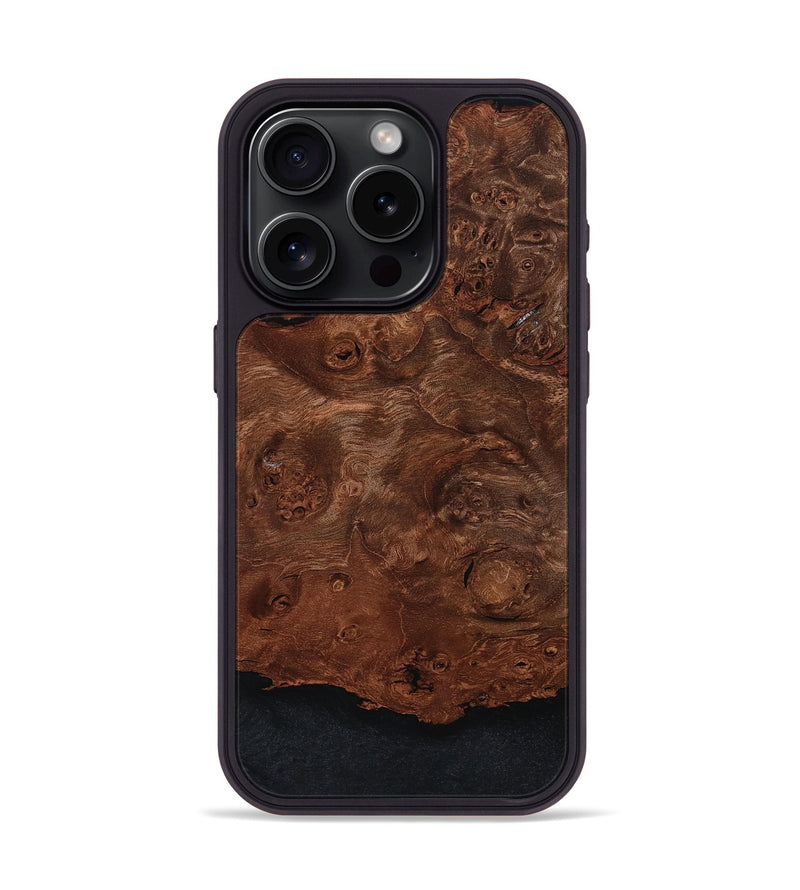 iPhone 15 Pro Wood Phone Case - Amy (Wood Burl, 801099)