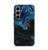 Galaxy S24 Wood Live Edge Phone Case - Aleah (Blue, 801103)