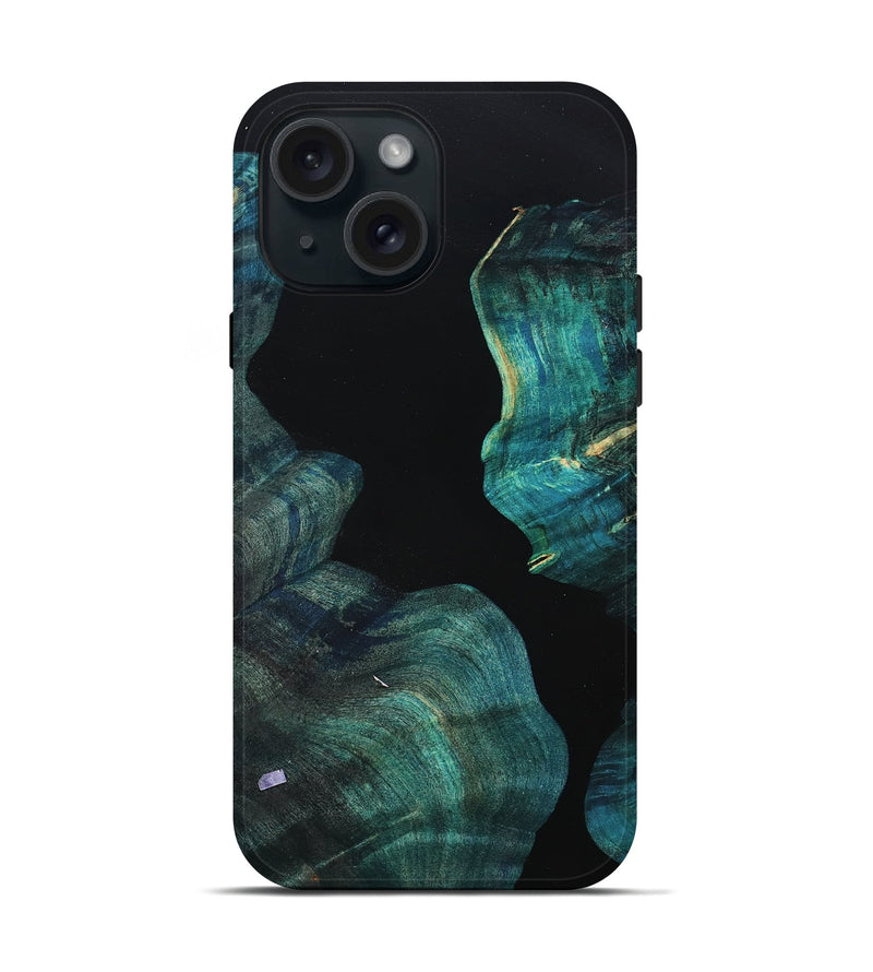 iPhone 15 Wood Live Edge Phone Case - Kehlani (Wood Burl, 801104)