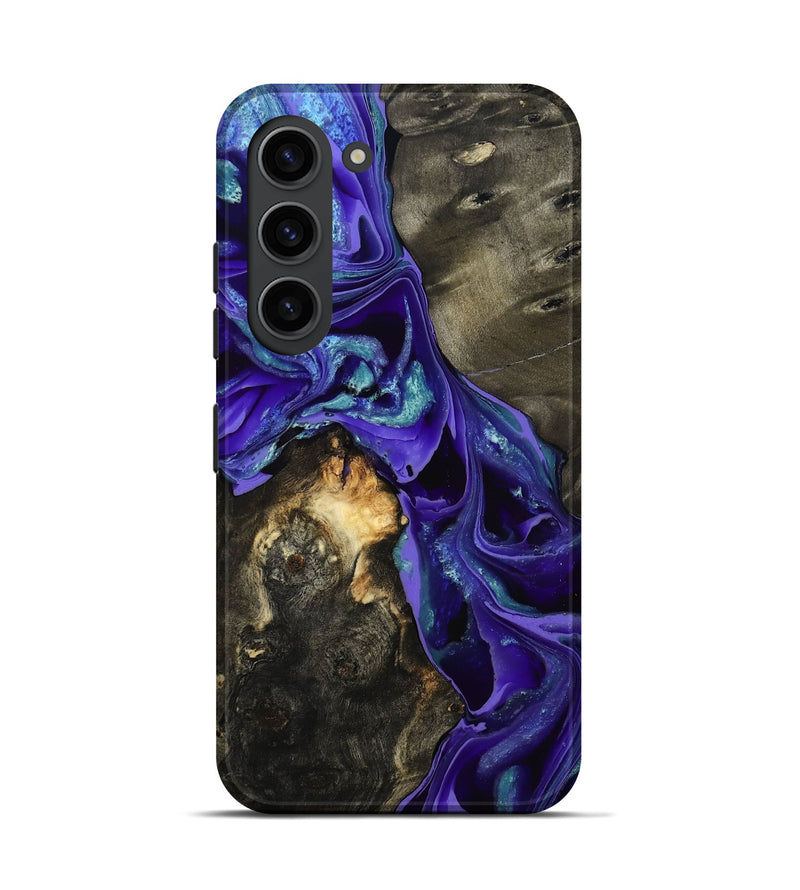 Galaxy S23 Wood Live Edge Phone Case - Eugenie (Purple, 801105)
