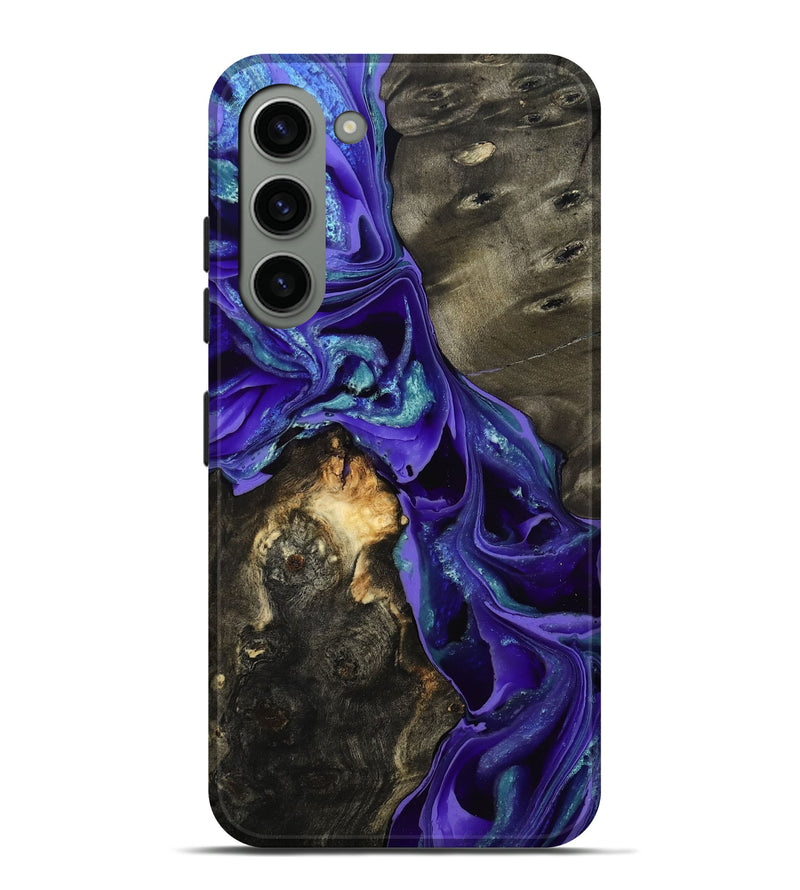 Galaxy S23 Plus Wood Live Edge Phone Case - Eugenie (Purple, 801105)