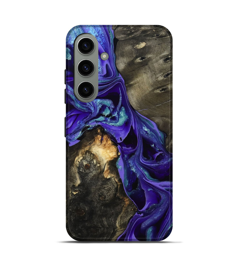 Galaxy S24 Wood Live Edge Phone Case - Eugenie (Purple, 801105)