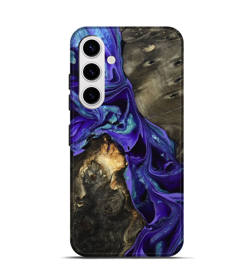 Galaxy S25 Wood Live Edge Phone Case - Eugenie (Purple, 801105)