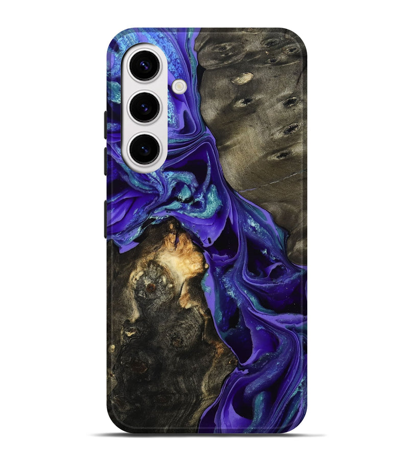 Galaxy S25 Plus Wood Live Edge Phone Case - Eugenie (Purple, 801105)