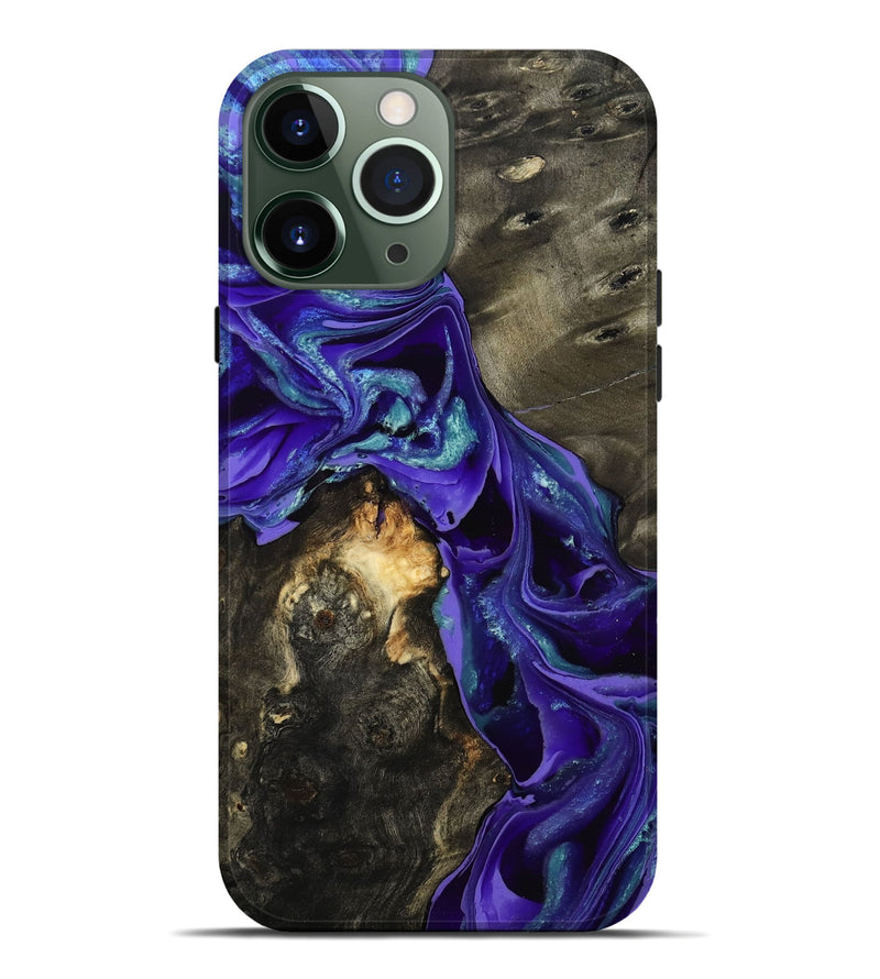 iPhone 13 Pro Max Wood Live Edge Phone Case - Eugenie (Purple, 801105)