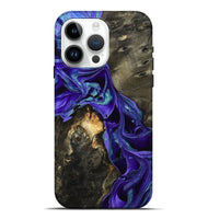 iPhone 15 Pro Max Wood Live Edge Phone Case - Eugenie (Purple, 801105)