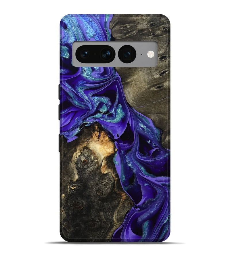 Pixel 7 Pro Wood Live Edge Phone Case - Eugenie (Purple, 801105)