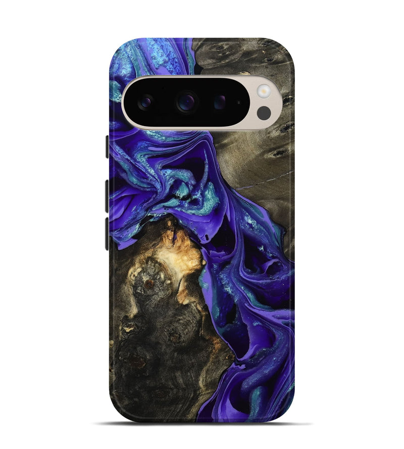 Pixel 9 Wood Live Edge Phone Case - Eugenie (Purple, 801105)
