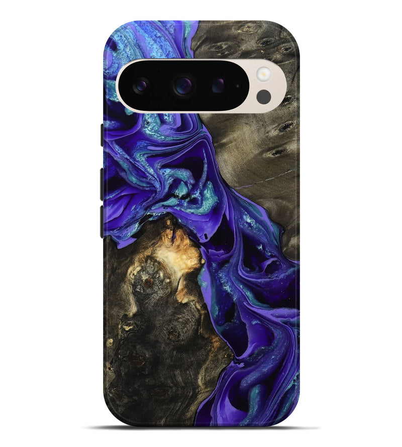 Pixel 9 Pro XL Wood Live Edge Phone Case - Eugenie (Purple, 801105)