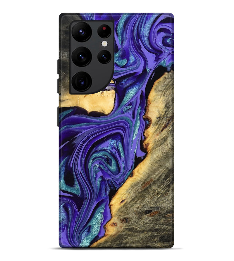 Galaxy S22 Ultra Wood Live Edge Phone Case - Kayce (Purple, 801106)