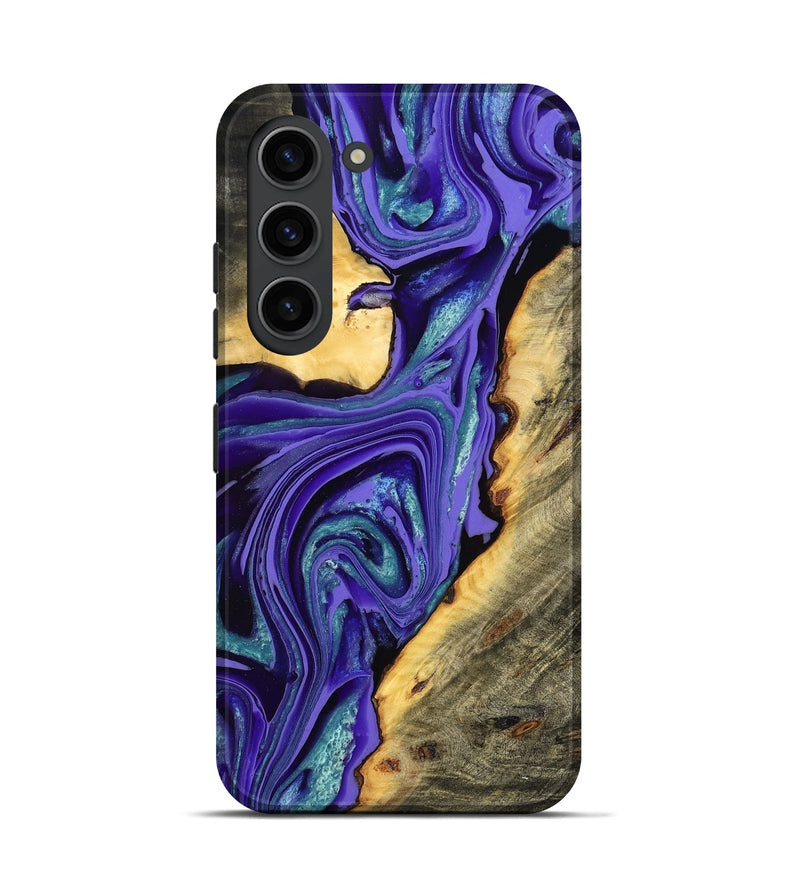 Galaxy S23 Wood Live Edge Phone Case - Kayce (Purple, 801106)