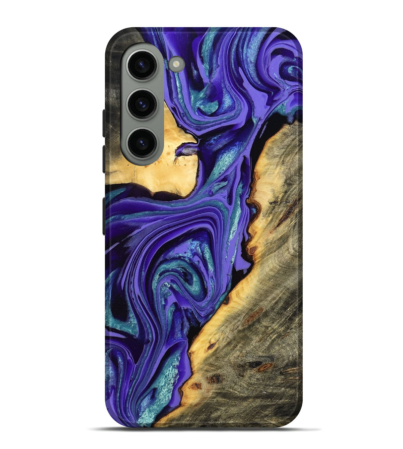 Galaxy S23 Plus Wood Live Edge Phone Case - Kayce (Purple, 801106)