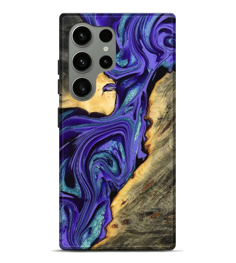 Galaxy S24 Ultra Wood Live Edge Phone Case - Kayce (Purple, 801106)
