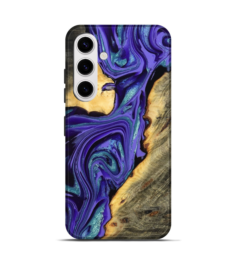 Galaxy S25 Wood Live Edge Phone Case - Kayce (Purple, 801106)