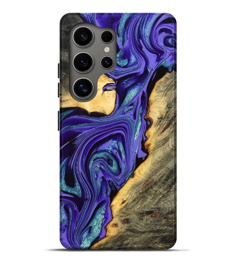 Galaxy S25 Ultra Wood Live Edge Phone Case - Kayce (Purple, 801106)