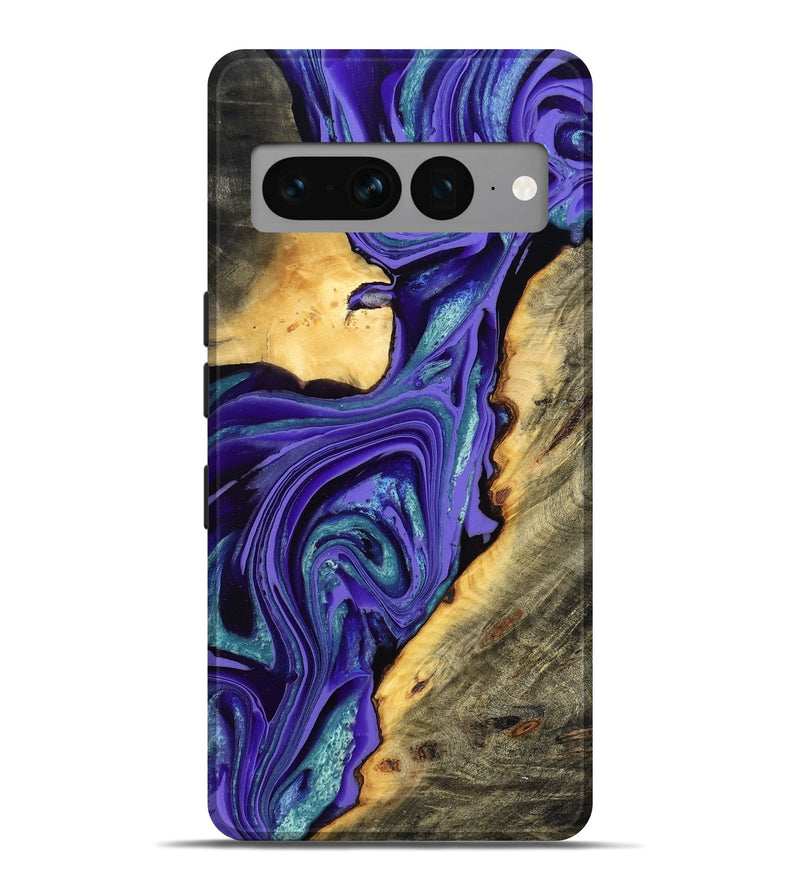 Pixel 7 Pro Wood Live Edge Phone Case - Kayce (Purple, 801106)