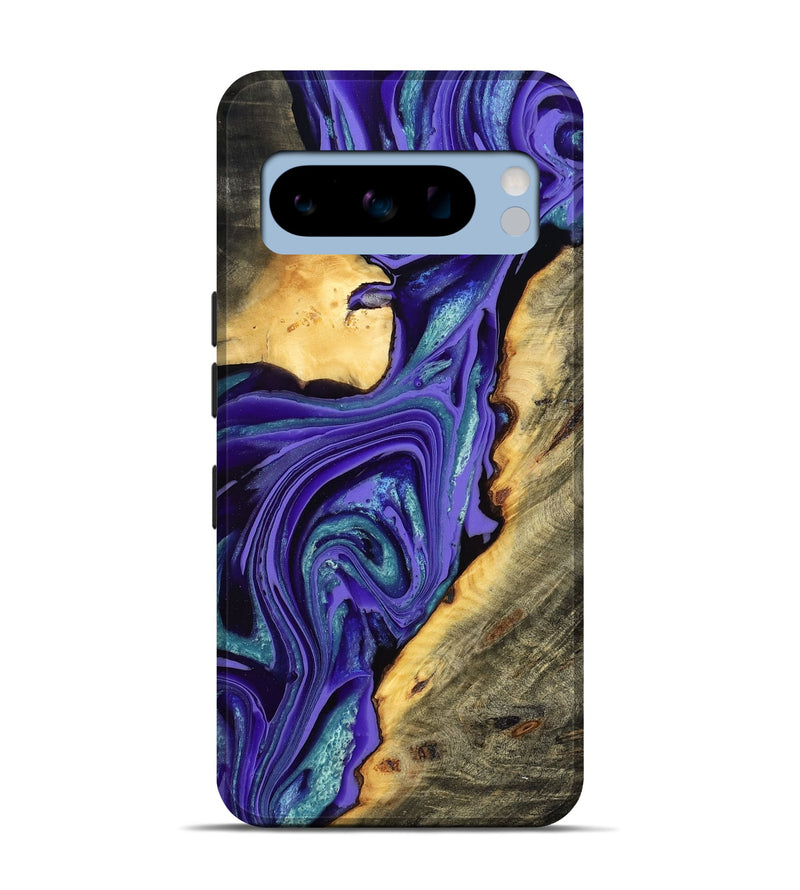 Pixel 8 Pro Wood Live Edge Phone Case - Kayce (Purple, 801106)