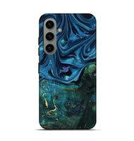 Galaxy S24 Wood Live Edge Phone Case - Zane (Blue, 801108)