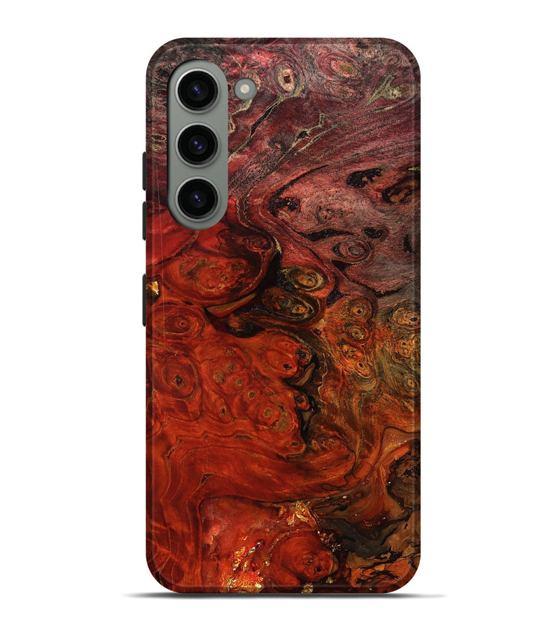 Galaxy S23 Plus Wood Live Edge Phone Case - Santana (Red, 801110)