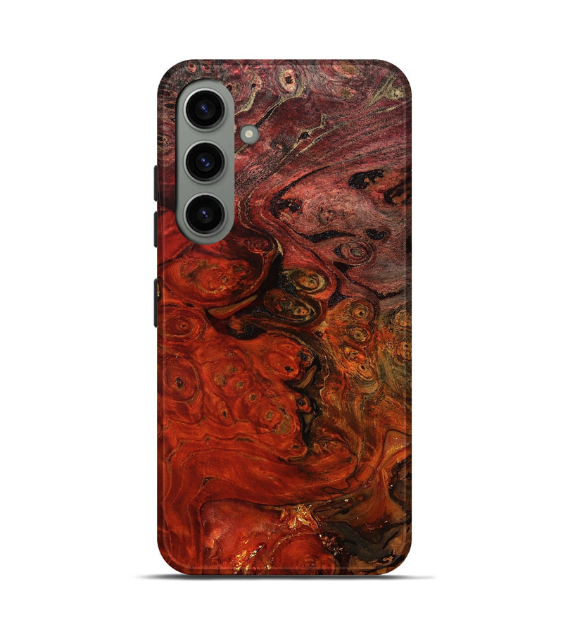 Galaxy S24 Wood Live Edge Phone Case - Santana (Red, 801110)