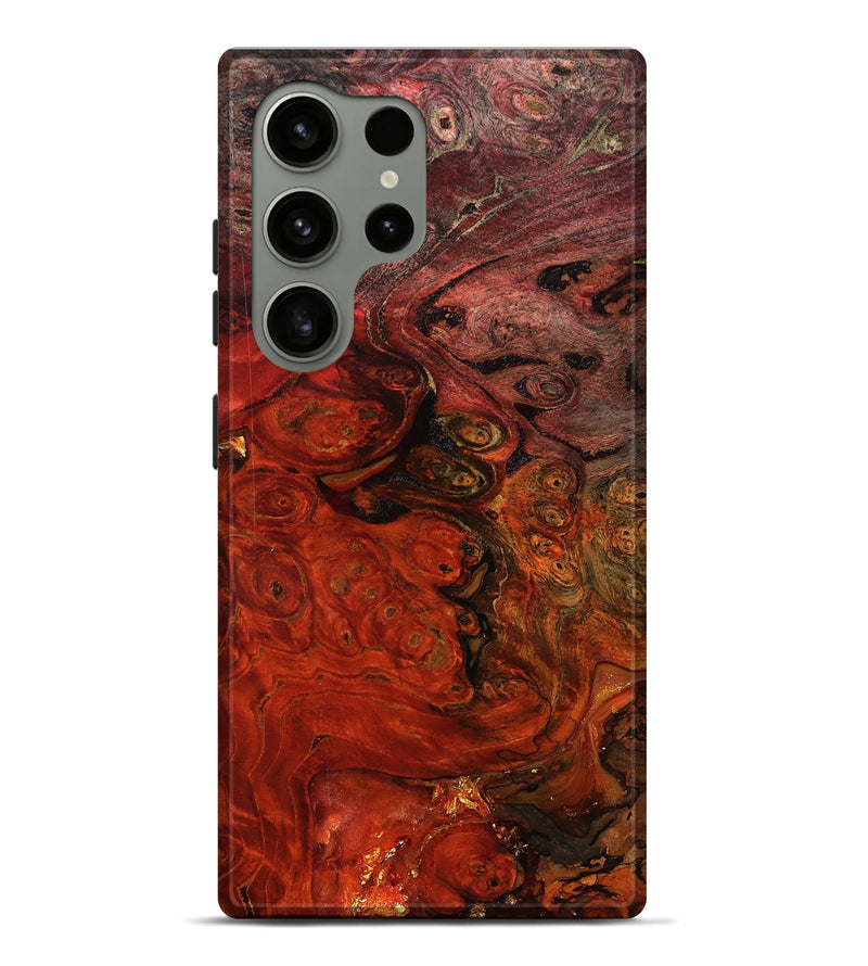 Galaxy S24 Ultra Wood Live Edge Phone Case - Santana (Red, 801110)