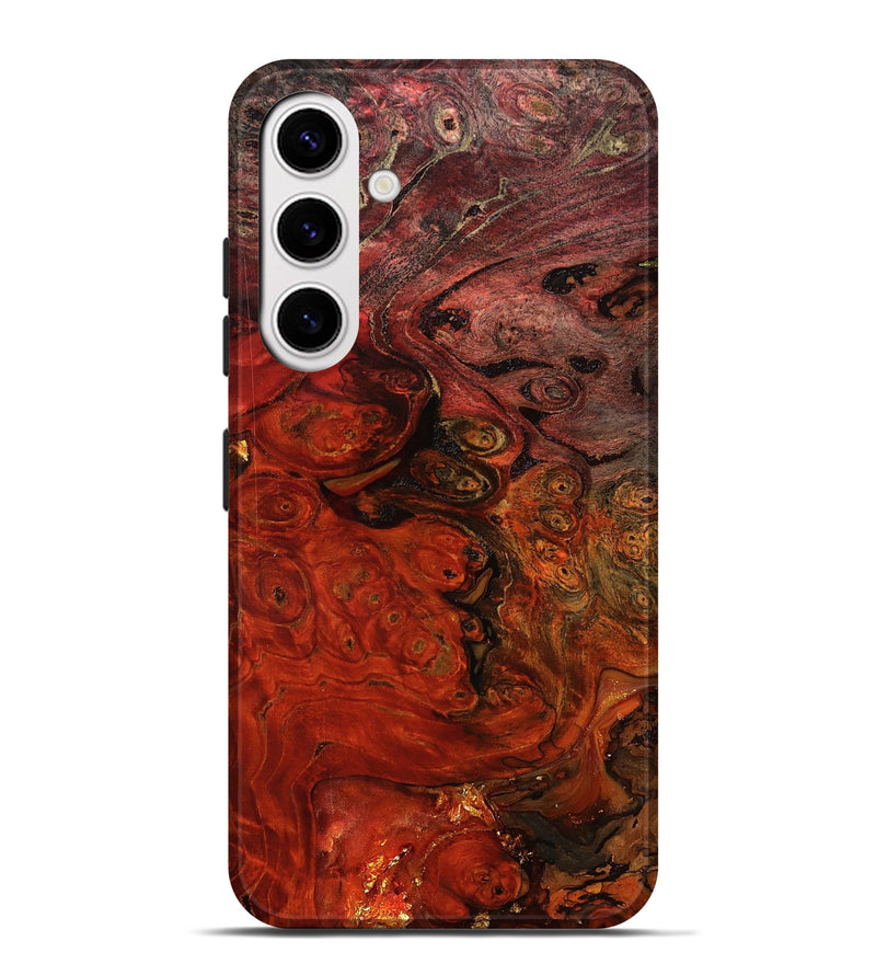 Galaxy S25 Plus Wood Live Edge Phone Case - Santana (Red, 801110)