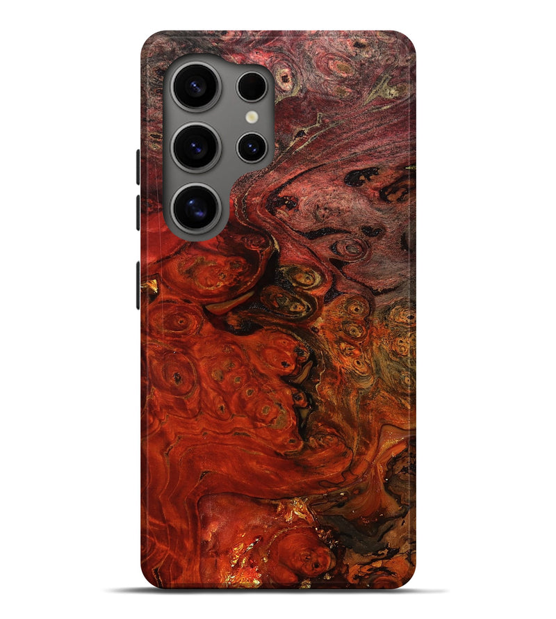 Galaxy S25 Ultra Wood Live Edge Phone Case - Santana (Red, 801110)