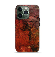 iPhone 13 Pro Wood Live Edge Phone Case - Santana (Red, 801110)