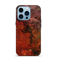 iPhone 14 Pro Wood Live Edge Phone Case - Santana (Red, 801110)