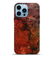 iPhone 14 Pro Max Wood Live Edge Phone Case - Santana (Red, 801110)