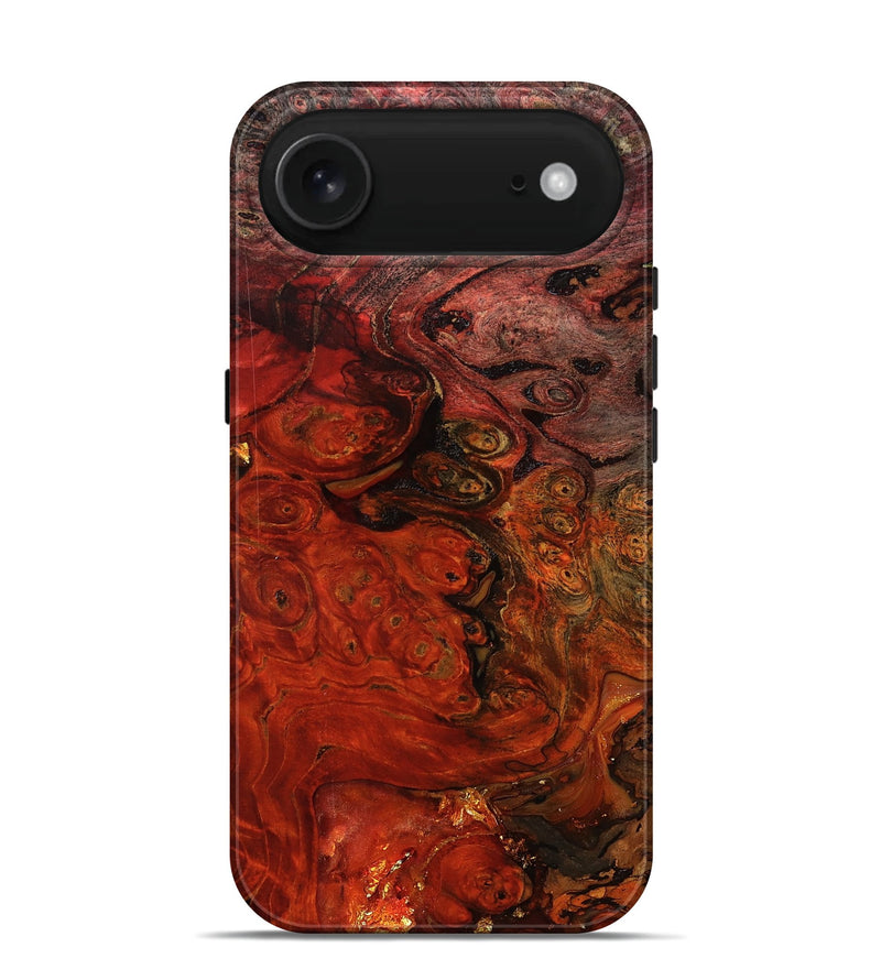 iPhone 17 Air Wood Live Edge Phone Case - Santana (Red, 801110)