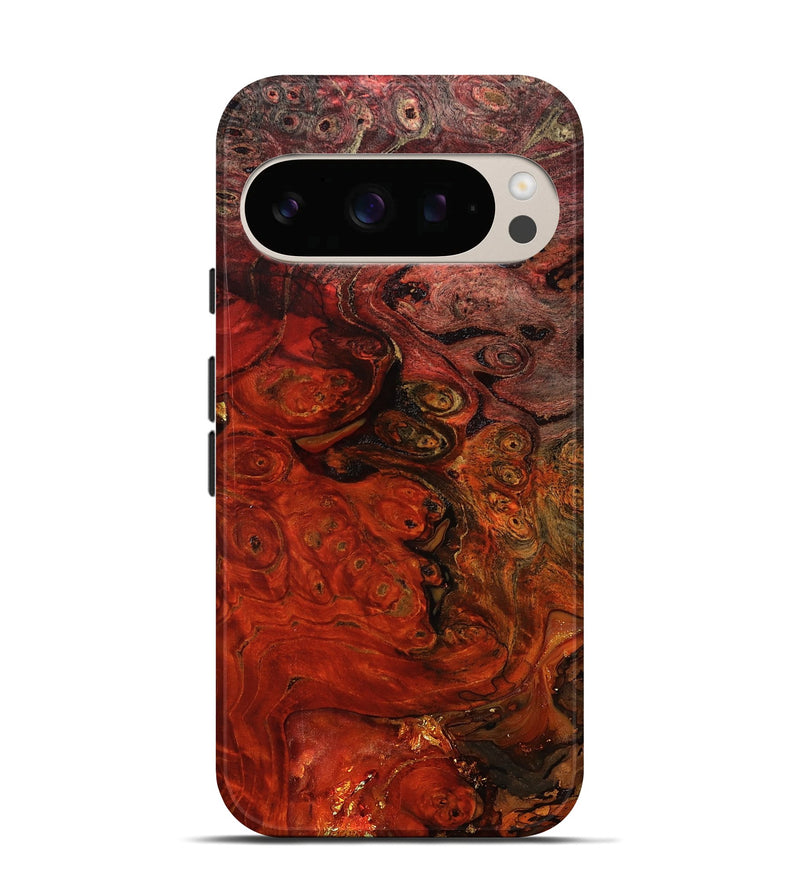 Pixel 10 Wood Live Edge Phone Case - Santana (Red, 801110)