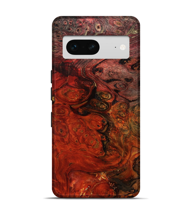 Pixel 7 Wood Live Edge Phone Case - Santana (Red, 801110)